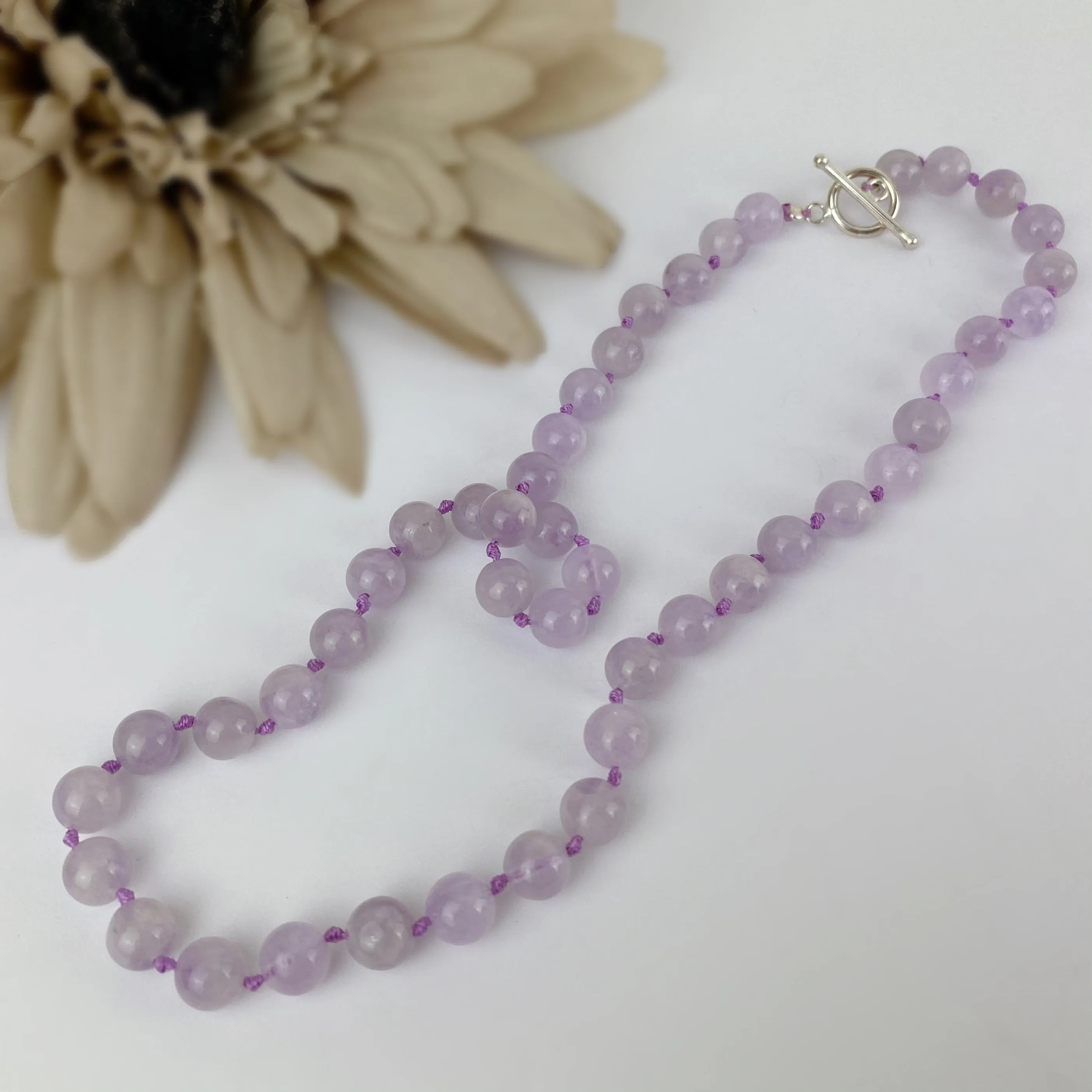 Lavender Bead Necklace - VNKL269