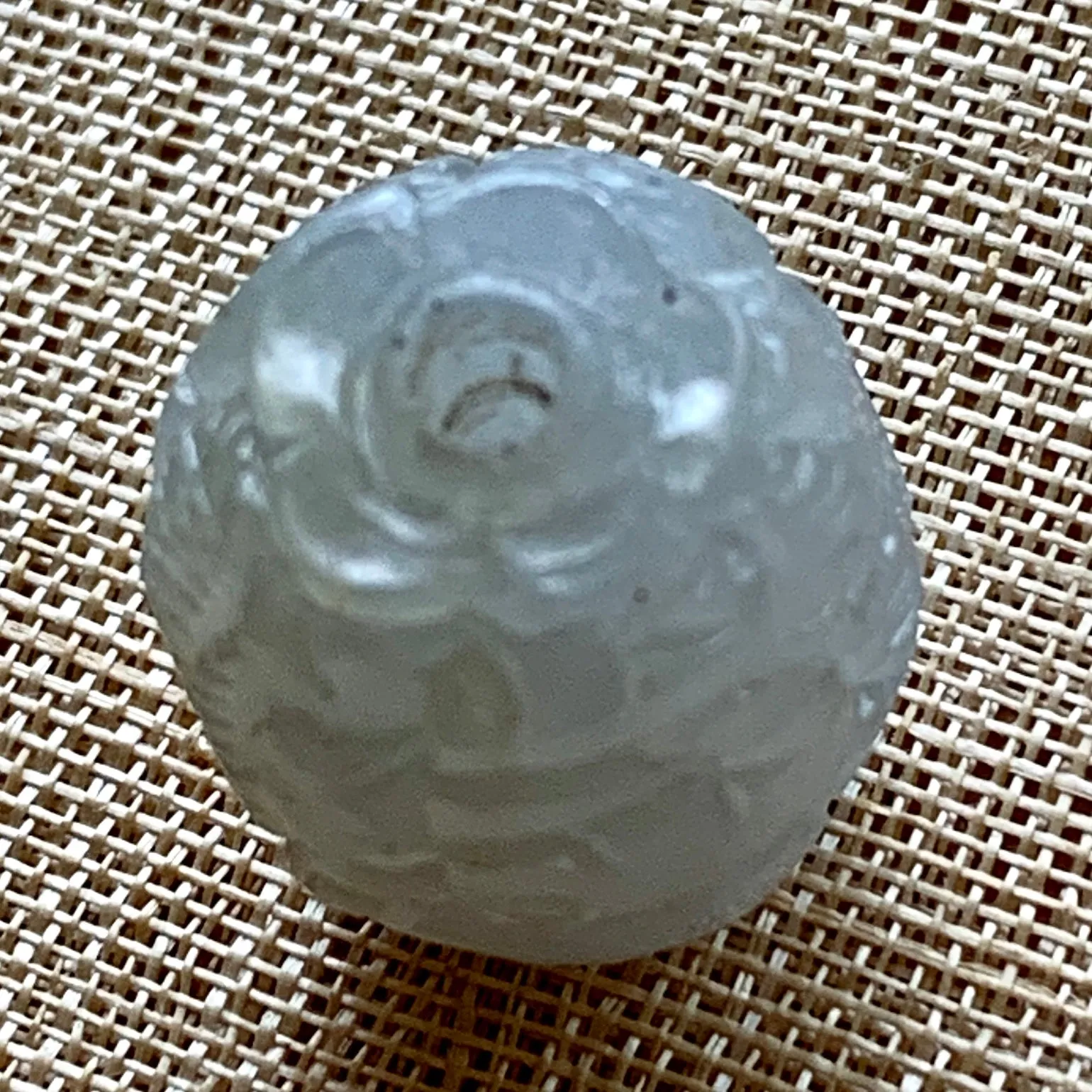 Lavender Jade Carved Bead