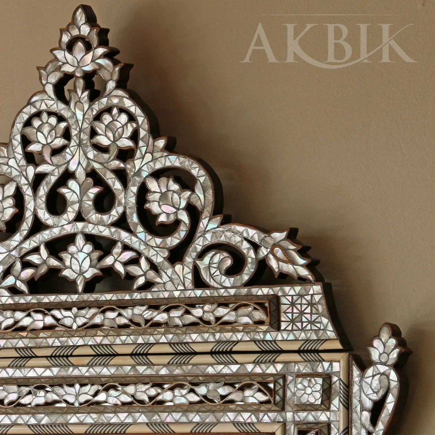 Levantine Enigma: Mother of Pearl Mirror