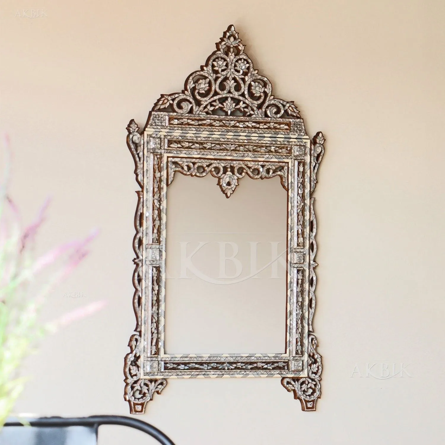 Levantine Enigma: Mother of Pearl Mirror