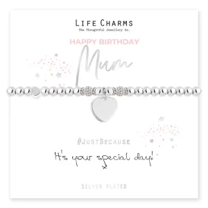 Life Charms - Happy Birthday Mum Bracelet