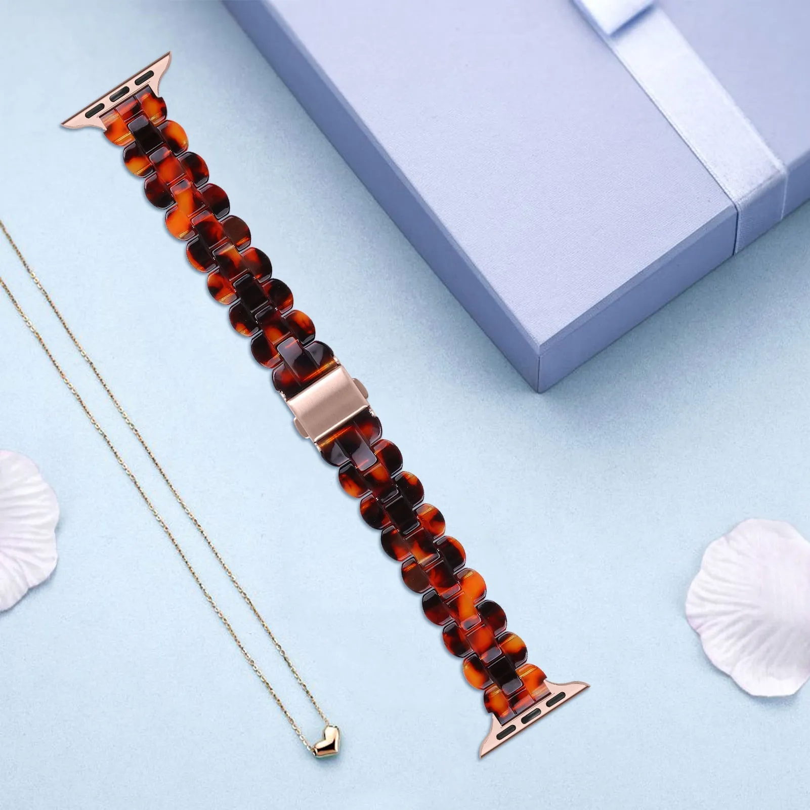 Light Slim women Resin women band strap fits Apple watch Series 8 7 6