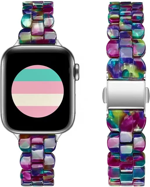 Light Slim women Resin women band strap fits Apple watch Series 8 7 6