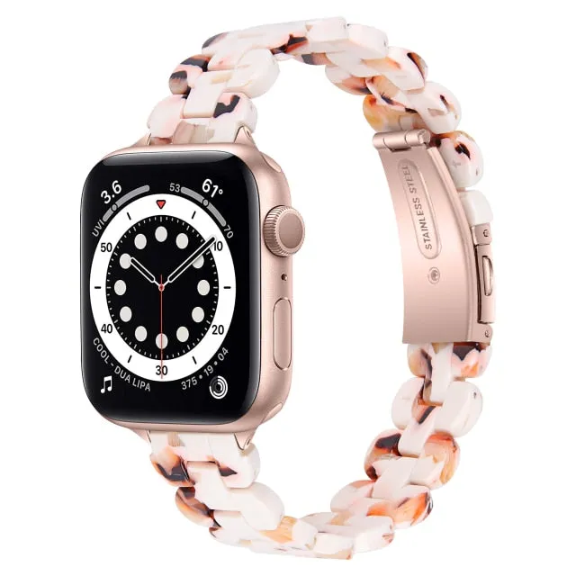 Light Slim women Resin women band strap fits Apple watch Series 8 7 6