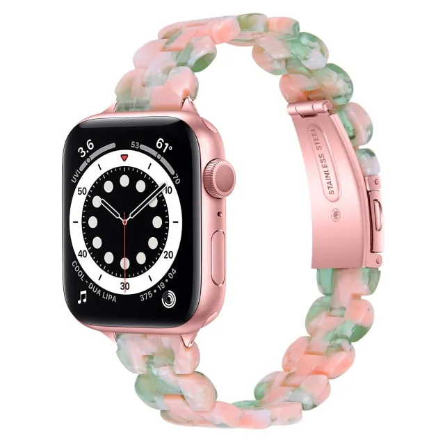 Light Slim women Resin women band strap fits Apple watch Series 8 7 6