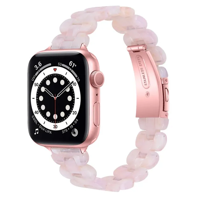 Light Slim women Resin women band strap fits Apple watch Series 8 7 6