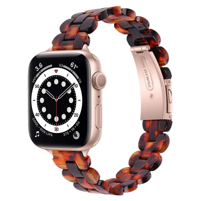 Light Slim women Resin women band strap fits Apple watch Series 8 7 6