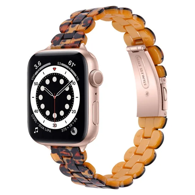 Light Slim women Resin women band strap fits Apple watch Series 8 7 6