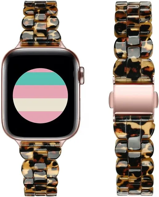 Light Slim women Resin women band strap fits Apple watch Series 8 7 6