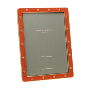 Locket Frame 5x7 Gold Orange