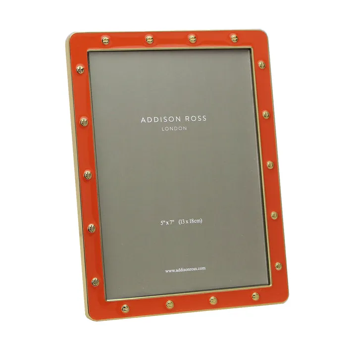 Locket Frame 5x7 Gold Orange