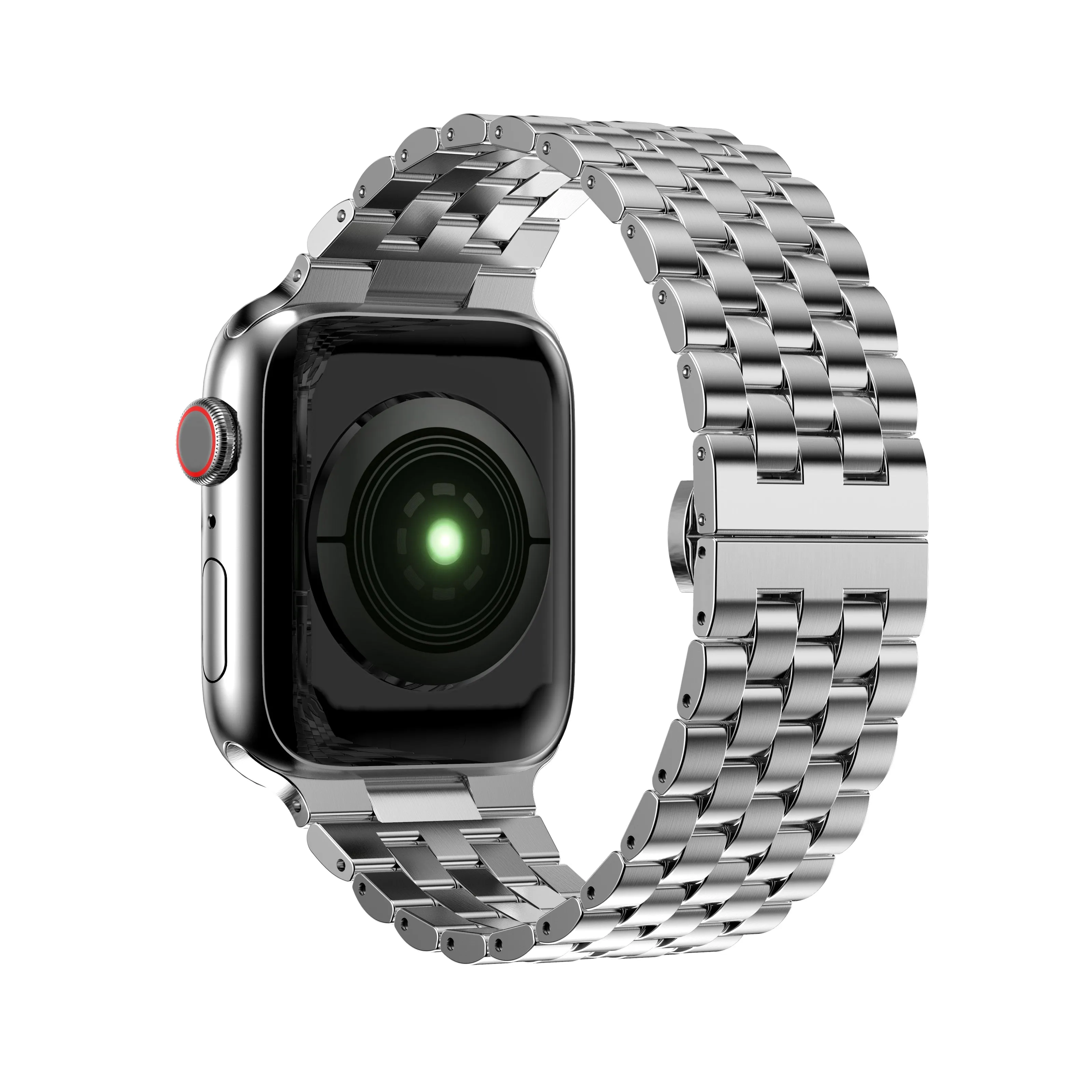 Luxury Metal Strap for Apple Watch Band Series 7 Premium Steel 41/45mm