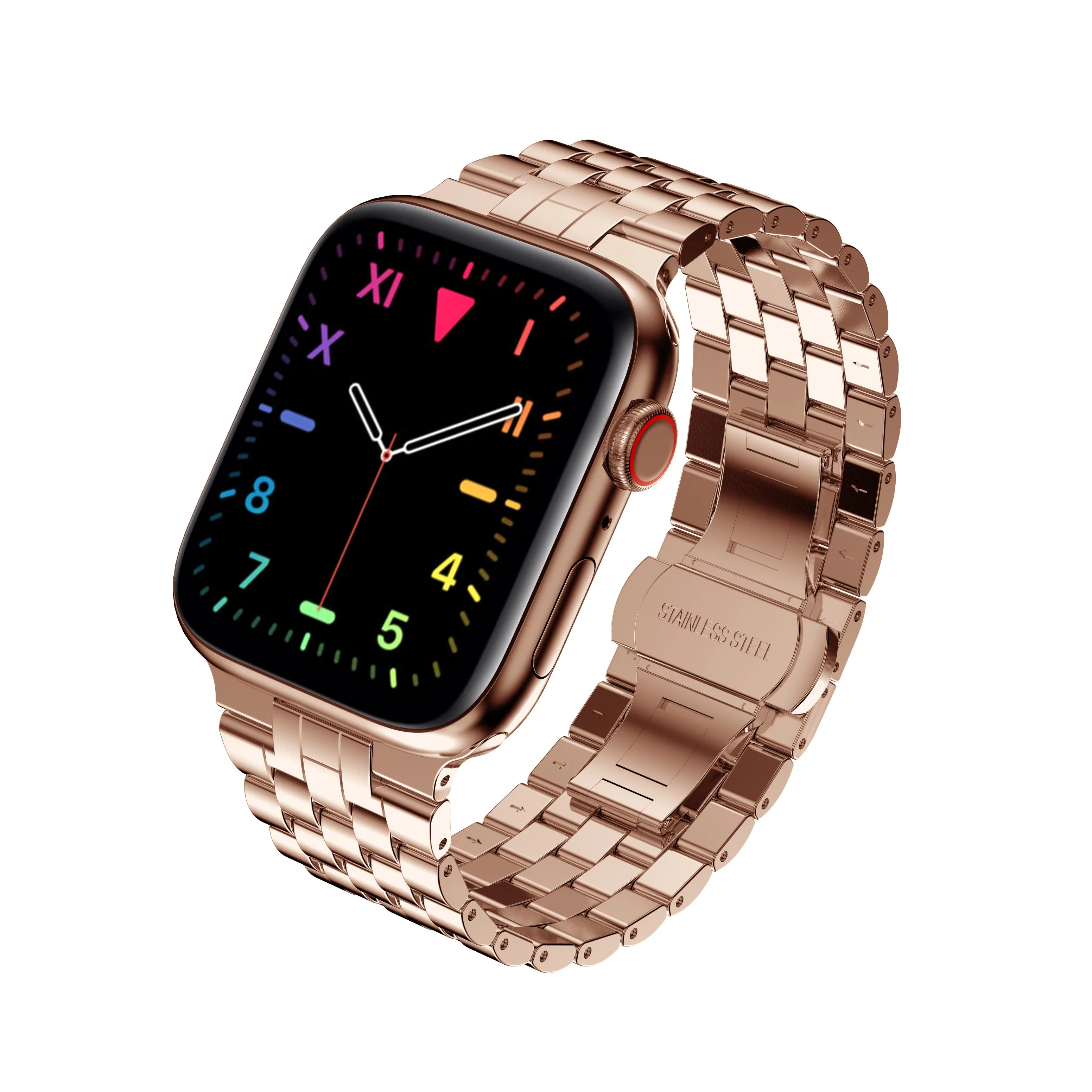 Luxury Metal Strap for Apple Watch Band Series 7 Premium Steel 41/45mm