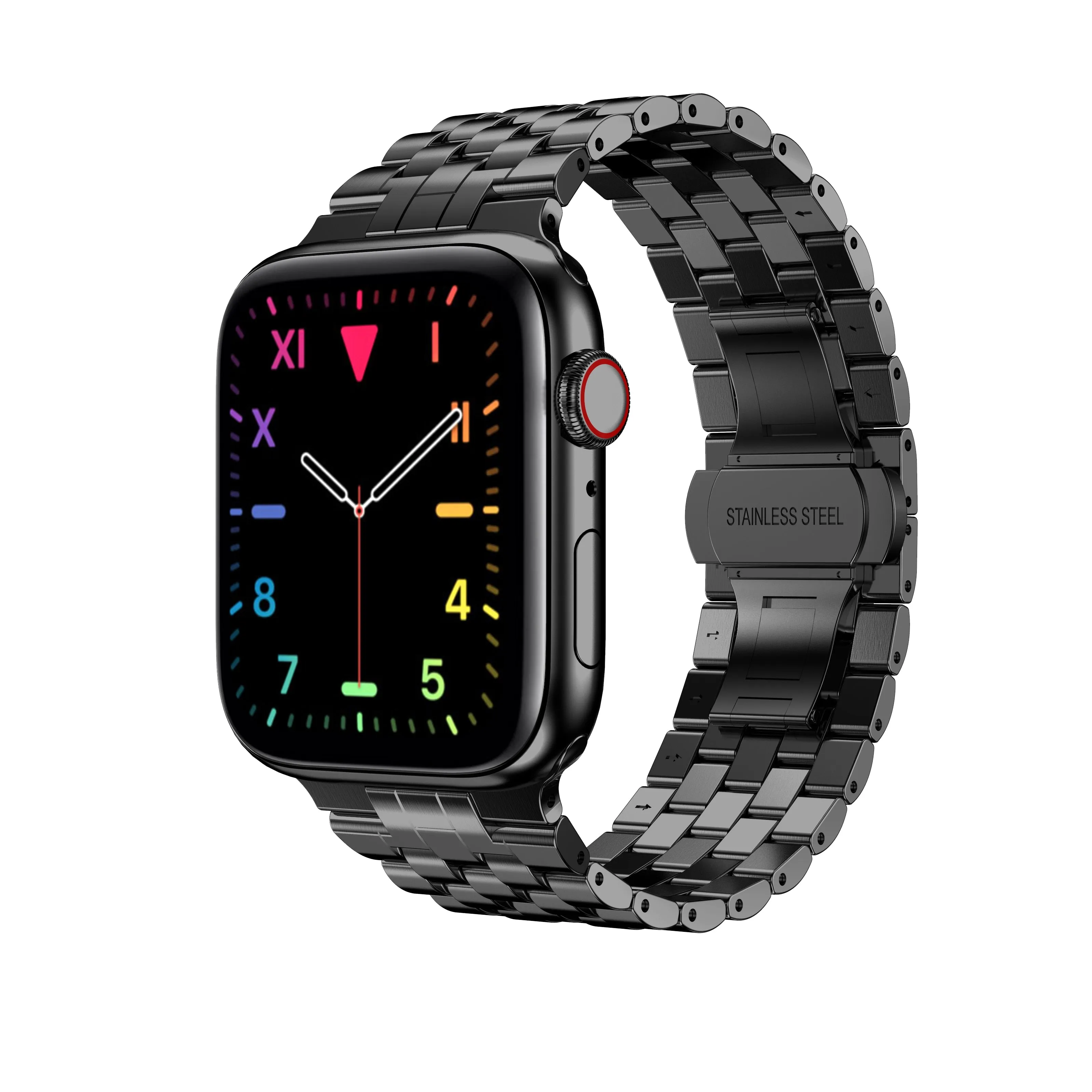 Luxury Metal Strap for Apple Watch Band Series 7 Premium Steel 41/45mm