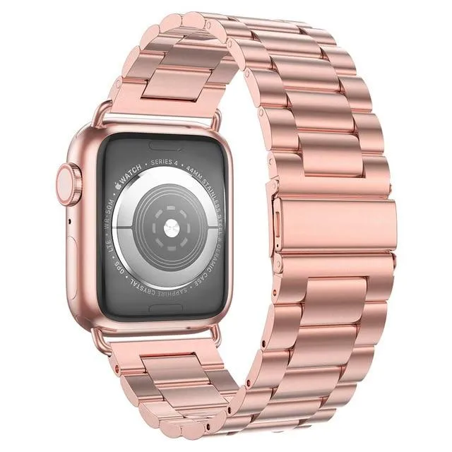 Luxury Premium Steel Strap Case For Apple Series 7 6 5 Metal Bracelet