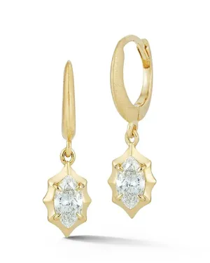 Maverick Huggie Drop Earrings