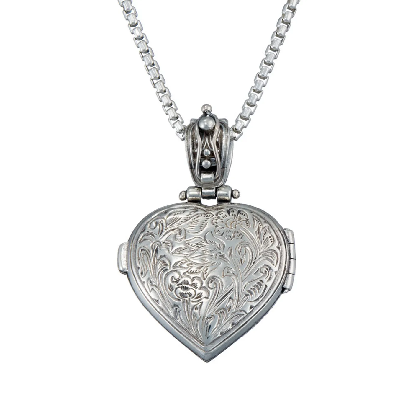 Mediterranean Heart Locket with Gemstone