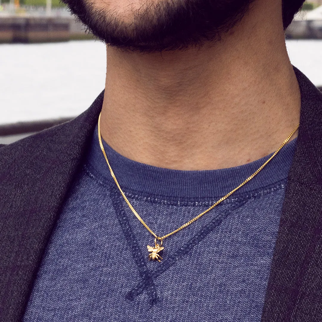 Men's Bee Necklace | Gold