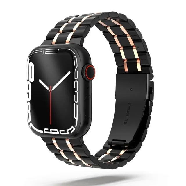 Mens Luxury designer Metal steel Strap, Apple Watch Band Series 8 7 6