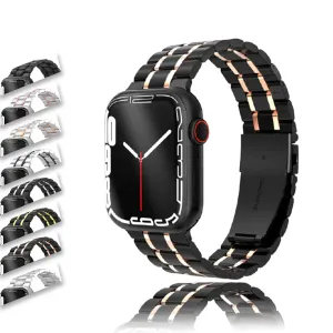 Mens Luxury designer Metal steel Strap, Apple Watch Band Series 8 7 6