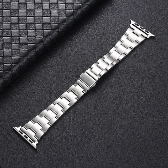 Metal Strap For Apple Watch Band Series 7 6 Luxury Slim Premium Steel