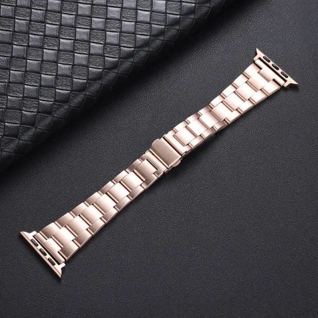 Metal Strap For Apple Watch Band Series 7 6 Luxury Slim Premium Steel