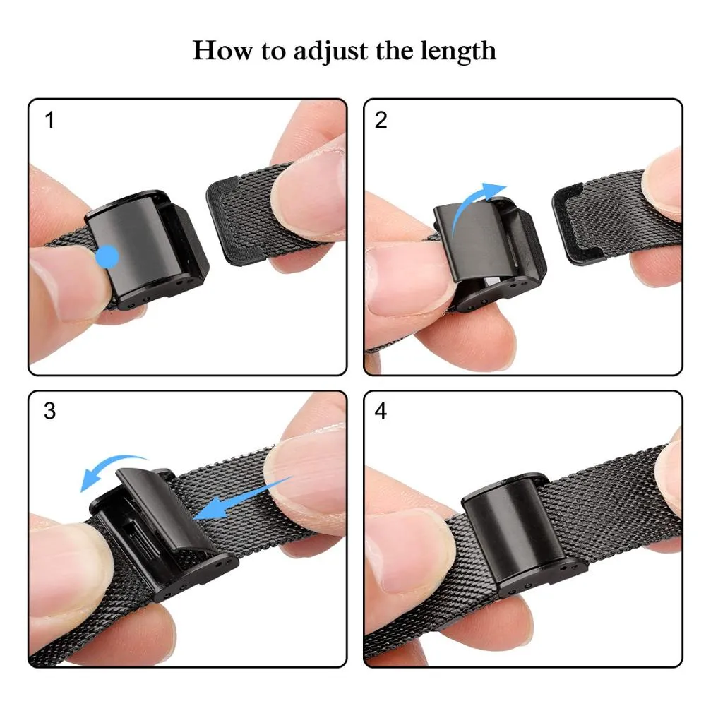Milanese Strap For Apple Watch Band Series 7 6 5 4 Slim Metal Bracelet
