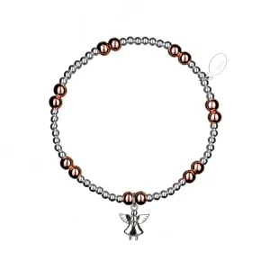 My Guardian Angel Sterling Silver Stacking Bracelet