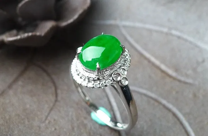Natural Jade Ring Jadeite Ring TP26