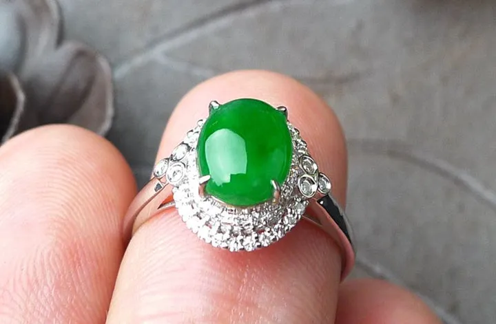 Natural Jade Ring Jadeite Ring TP26