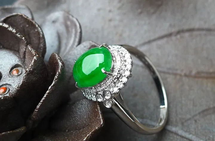 Natural Jade Ring Jadeite Ring TP26