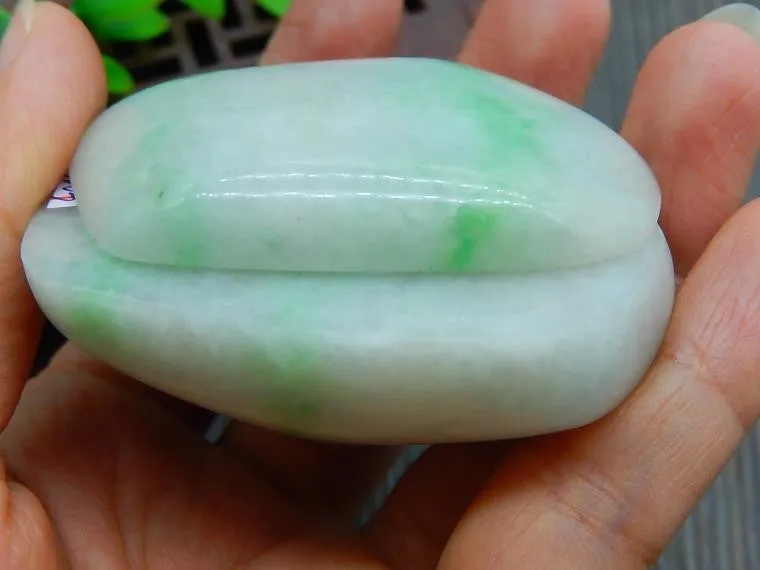 Natural Jade Rough Jadeite Raw (120g, 59X50X21mm) & (46g, 55X41X10mm)