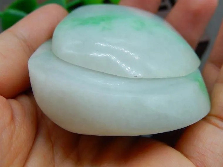 Natural Jade Rough Jadeite Raw (120g, 59X50X21mm) & (46g, 55X41X10mm)