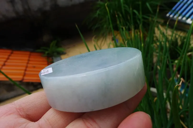 Natural Jade Rough Jadeite Raw (137g,5.6X5.6X1.6cm)