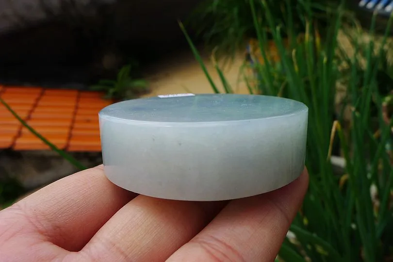 Natural Jade Rough Jadeite Raw (137g,5.6X5.6X1.6cm)