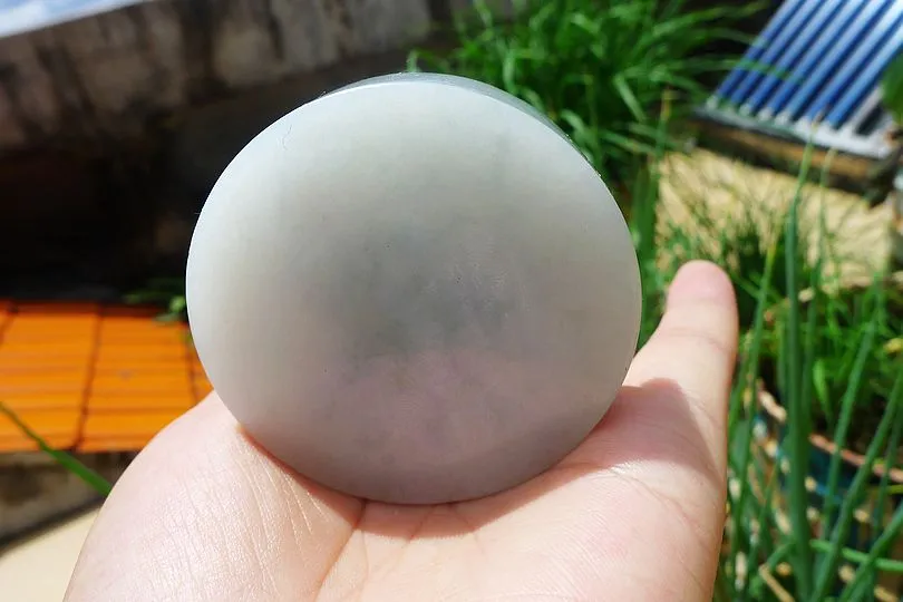 Natural Jade Rough Jadeite Raw (137g,5.6X5.6X1.6cm)