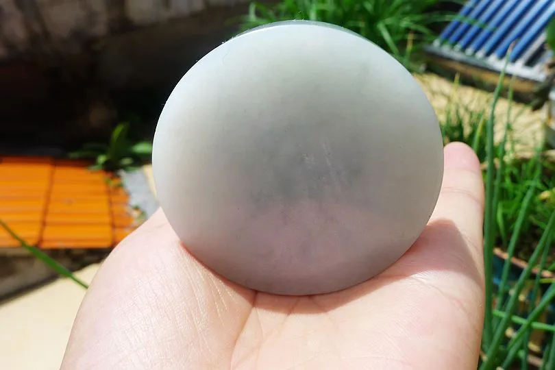 Natural Jade Rough Jadeite Raw (137g,5.6X5.6X1.6cm)