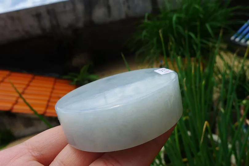 Natural Jade Rough Jadeite Raw (137g,5.6X5.6X1.6cm)