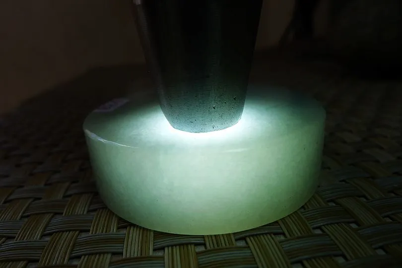 Natural Jade Rough Jadeite Raw (137g,5.6X5.6X1.6cm)