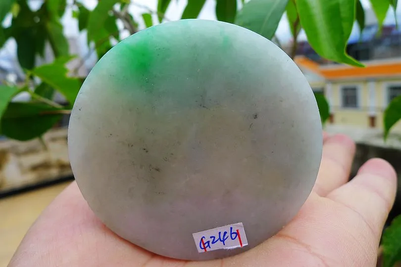 Natural Jade Rough Jadeite Raw (138g,5.35X5.35X1.8cm)
