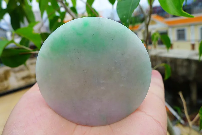 Natural Jade Rough Jadeite Raw (138g,5.35X5.35X1.8cm)