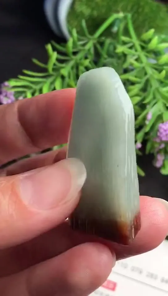 Natural Jade Rough Jadeite Raw (17g,4.0x3.0x0.67cm)-V2518