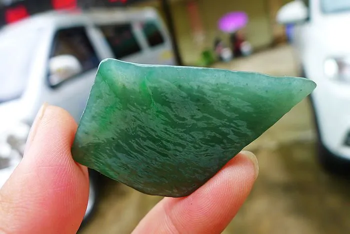Natural Jade Rough Jadeite Raw (17g,5.3X3.3X0.7cm)