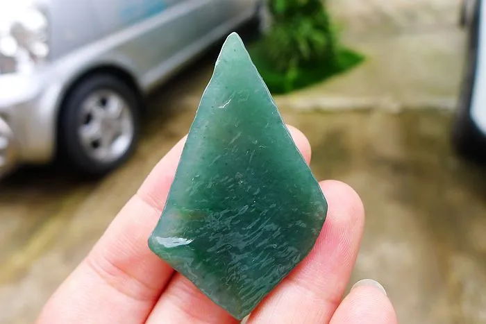 Natural Jade Rough Jadeite Raw (17g,5.3X3.3X0.7cm)
