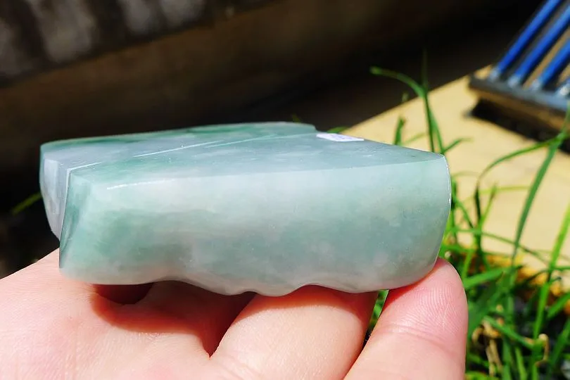 Natural Jade Rough Jadeite Raw (184g,7.4X6.8X1.8cm)