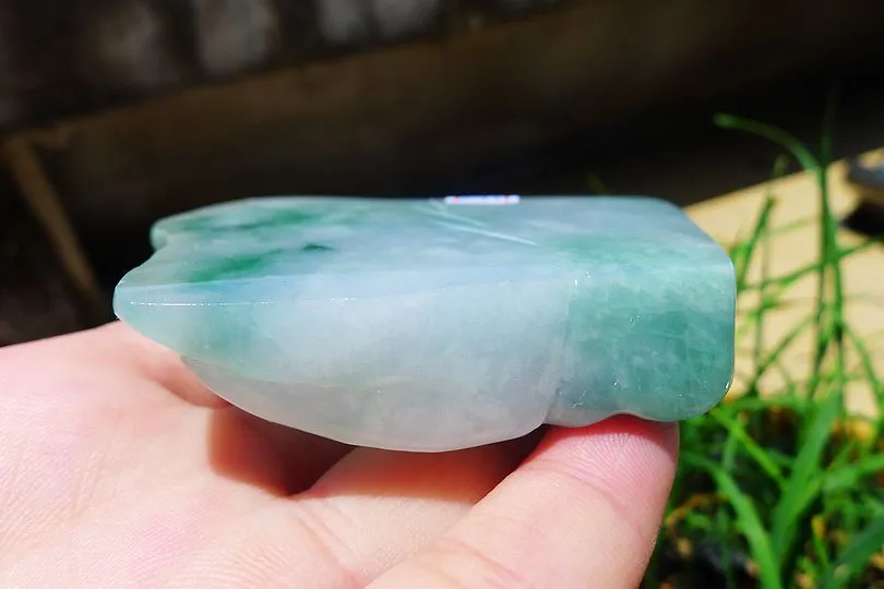 Natural Jade Rough Jadeite Raw (184g,7.4X6.8X1.8cm)
