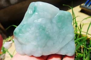 Natural Jade Rough Jadeite Raw (184g,7.4X6.8X1.8cm)