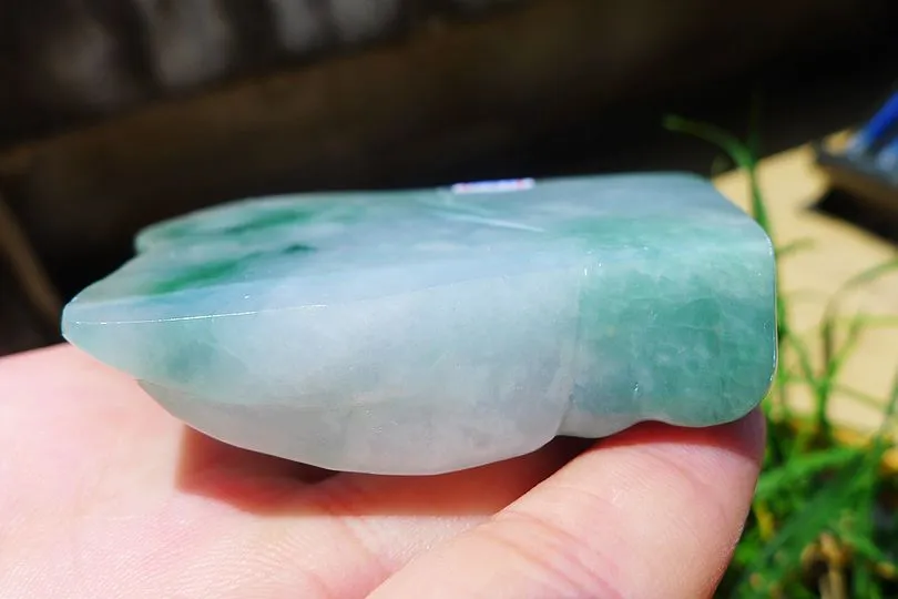 Natural Jade Rough Jadeite Raw (184g,7.4X6.8X1.8cm)