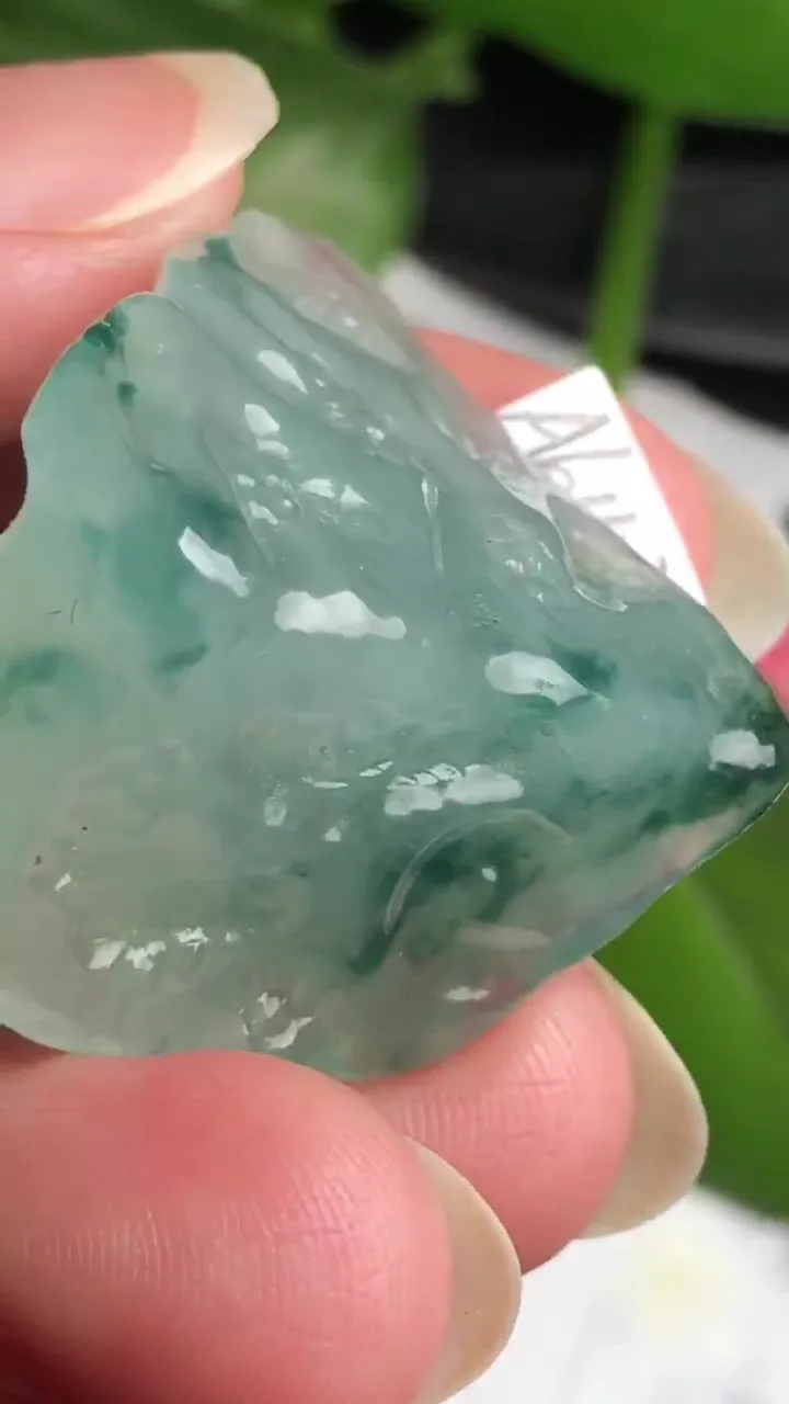 Natural Jade Rough Jadeite Raw (20g,30X29X16.8mm)-A6143