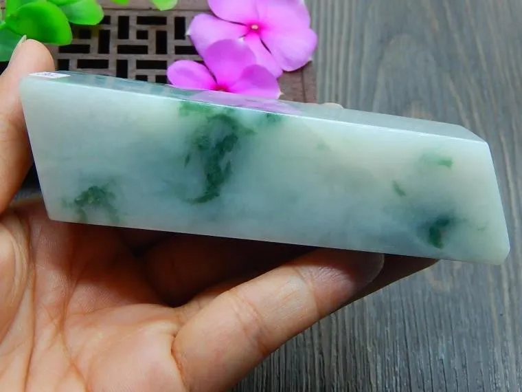 Natural Jade Rough Jadeite Raw (269g, 103X33X27mm)